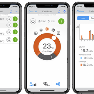 Application smartphone Daikin Online Controller